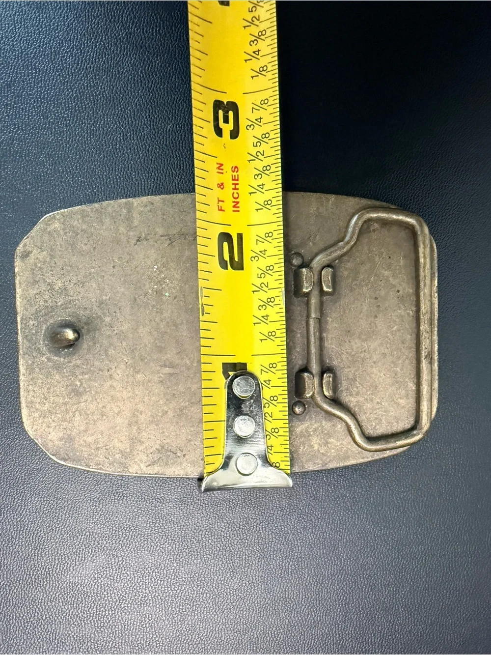 Vintage AM. EAGLE CO. Solid Brass Wilderness Belt Buckle